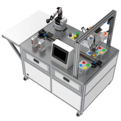 PLC编程与机器人运动控制实训台